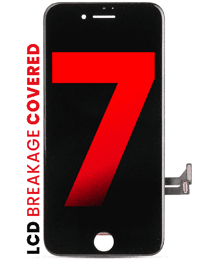 LCD Assembly With Steel Plate Compatible For iPhone 7 (Aftermarket Pro: XO7 Incell) (Black)