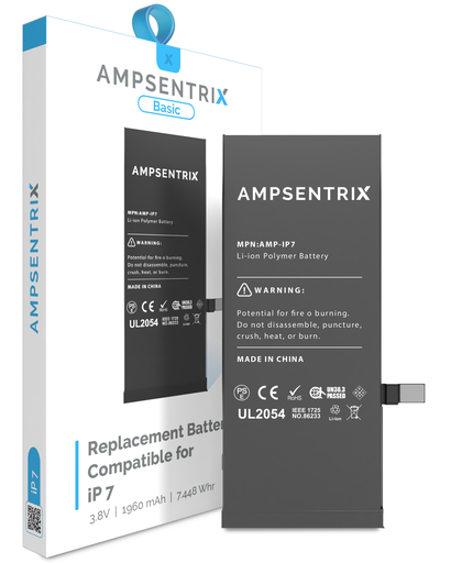Replacement Battery Compatible For iPhone 7 (AmpSentrix Basic)