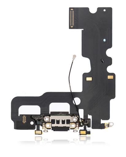 Charging Port Flex Cable Compatible For iPhone 7 (Premium) (Jet / Matte Black)
