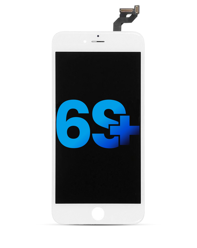 LCD Assembly With Steel Plate Compatible For iPhone 6S Plus (Aftermarket) (White)