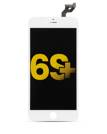 LCD Assembly With Steel Plate Compatible For iPhone 6S Plus (Premium) (White)