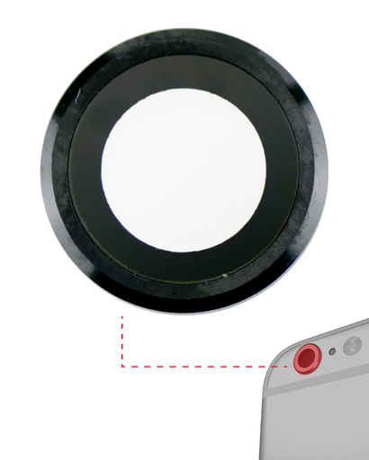 Back Camera Lens Compatible For iPhone 6 Plus / 6S Plus (Space Gray) (10 Pack)