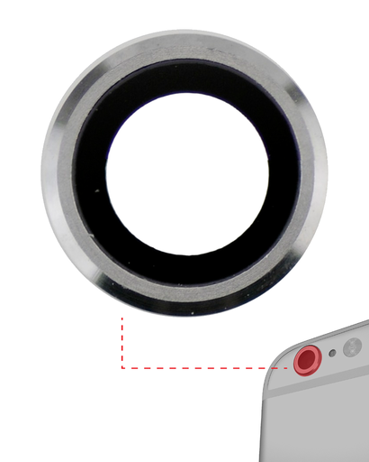 Back Camera Lens Compatible For iPhone 6 Plus / 6S Plus (Silver) (10 Pack)