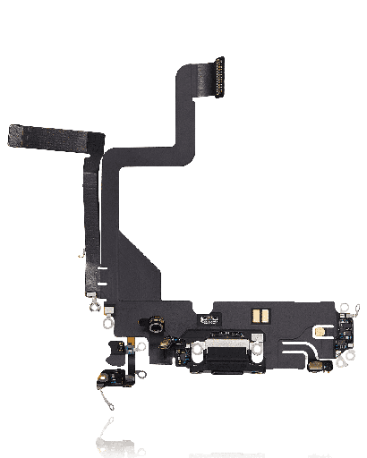 Charging Port Flex Cable Compatible For iPhone 14 Pro (Used OEM Pull) (Deep Purple)