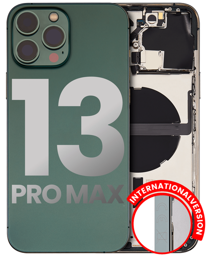 Back Housing W/ Small Components Pre-Installed Compatible For iPhone 13 Pro Max (International Version) (Used OEM Pull: Grade A) (Alpine Green)