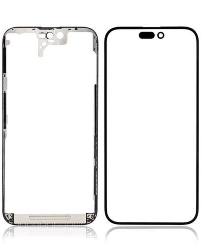 2 in 1 With Frame Included (Front Glass + OCA Pre-Installed) Compatible For iPhone 14 Pro Max (OCA Master)