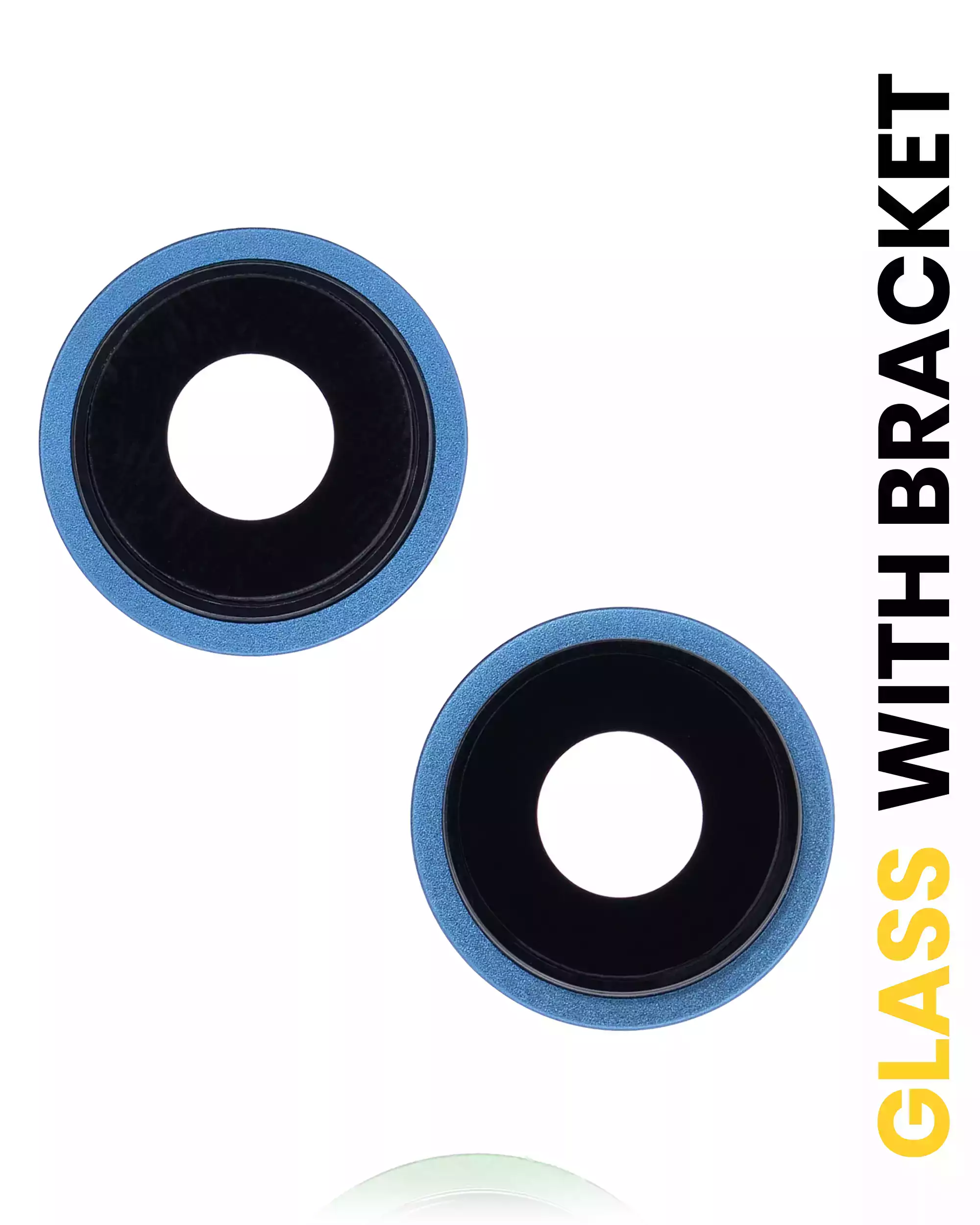 Back Camera Lens With Bracket &amp; Bezel Compatible For iPhone 13 / 13 Mini (Blue) (Real Sapphire / Premium)
