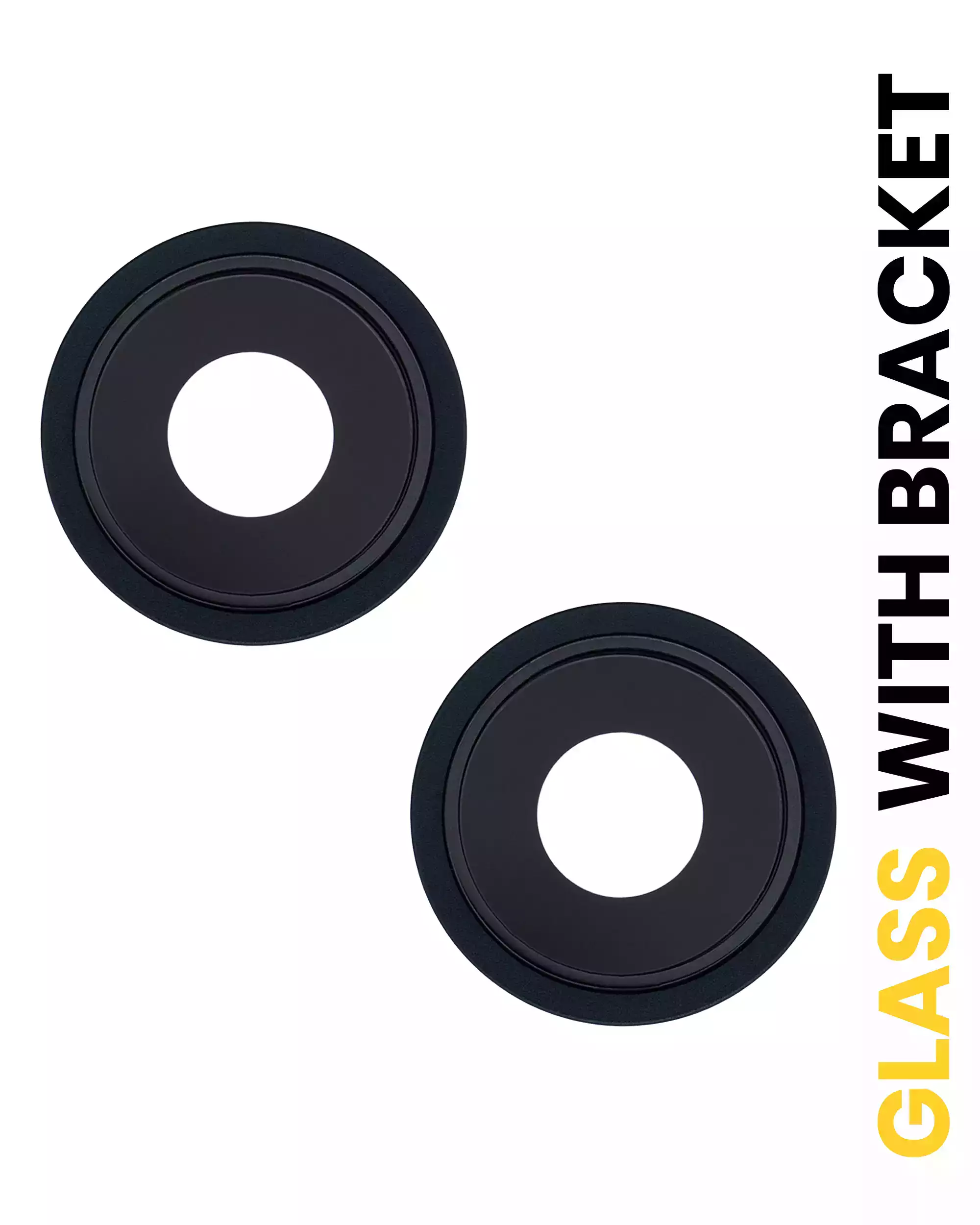 Back Camera Lens With Bracket &amp; Bezel Compatible For iPhone 13 / 13 Mini (Midnight) (Real Sapphire / Premium)