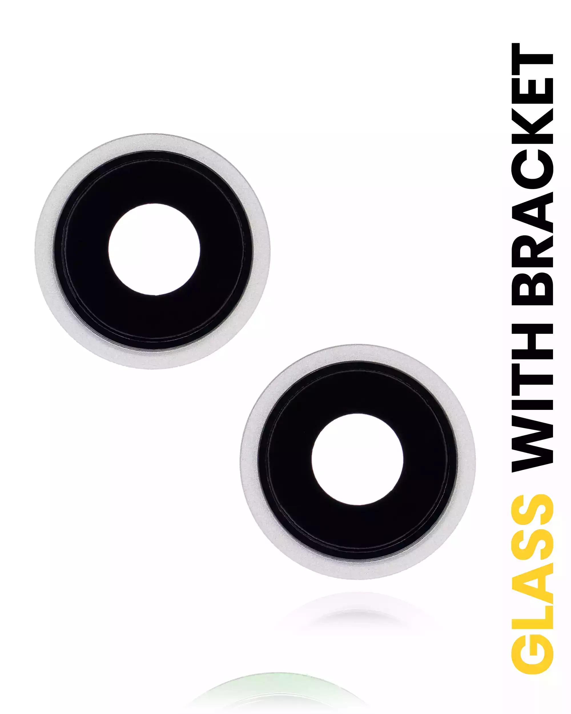 Back Camera Lens With Bracket &amp; Bezel Compatible For iPhone 13 / 13 Mini (Starlight) (Real Sapphire / Premium)