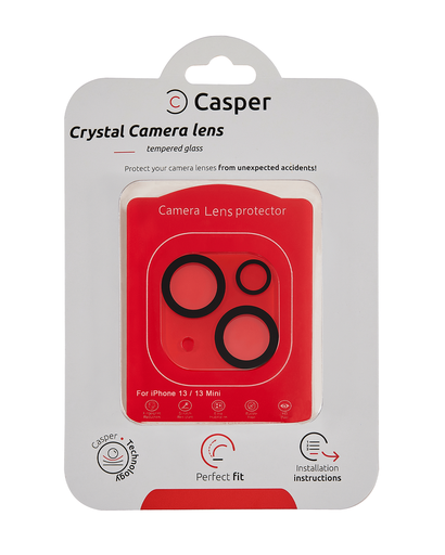 Casper Camera Lens Protector Compatible For iPhone 13 / 13 Mini (Crystal Full Cover)