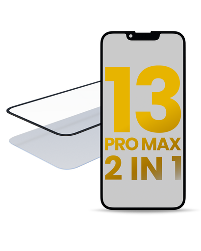 2 in 1 With Frame Included (Front Glass + OCA Pre-Installed) Compatible For iPhone 13 Pro Max (OCA Master)