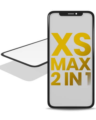 2 in 1 With Frame Included (Front Glass + OCA Pre-Installed) Compatible For iPhone XS Max (OCA Master)
