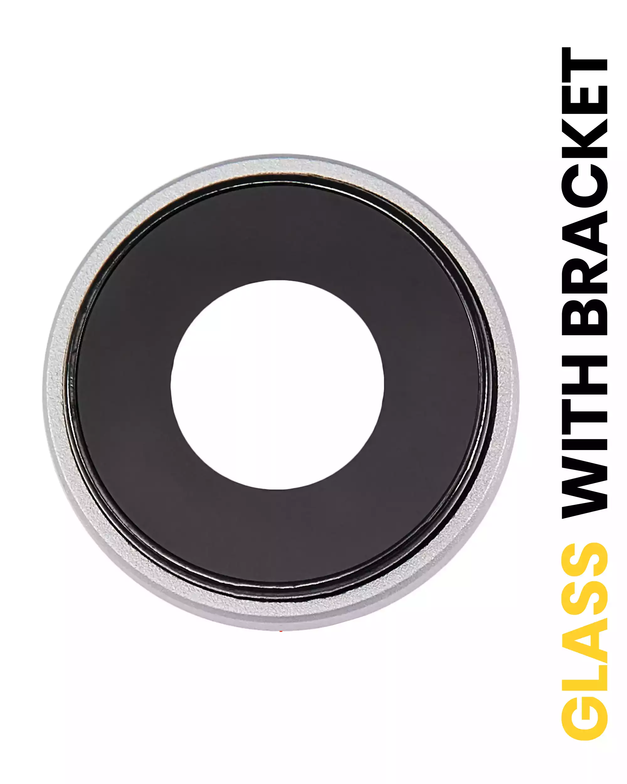 Back Camera Lens With Bracket &amp; Bezel Compatible For iPhone XR (White) (10 Pack) (Real Sapphire l Premium)