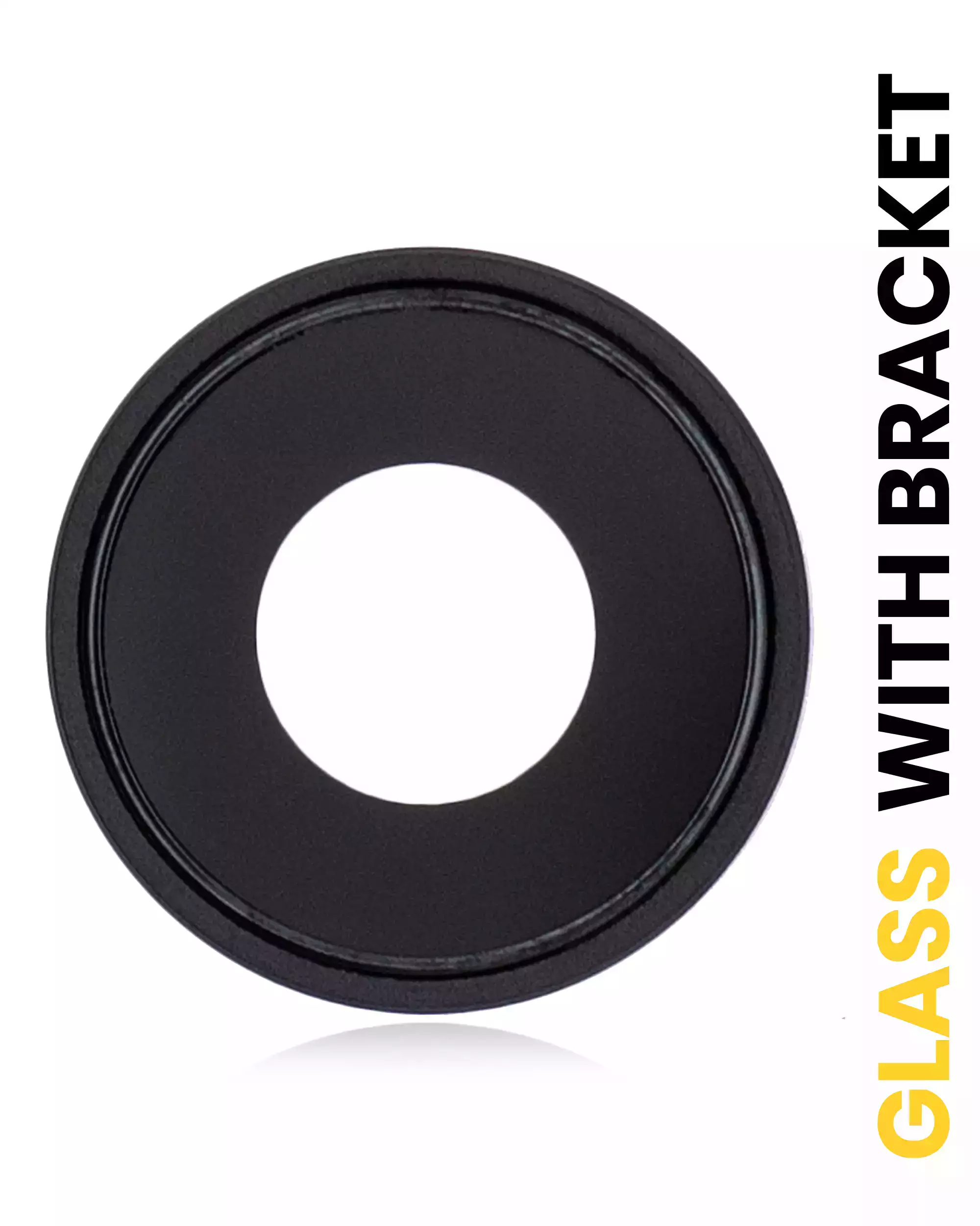 Back Camera Lens With Bracket &amp; Bezel Compatible For iPhone XR (Black) (10 Pack) (Real Sapphire l Premium)