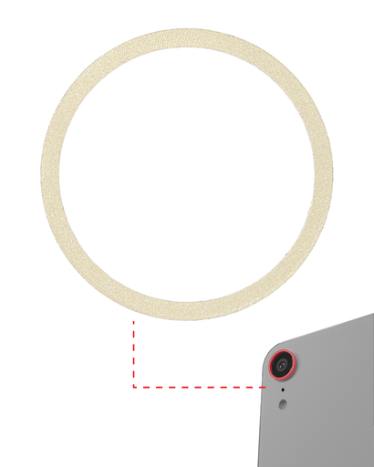 Back Camera Bezel Ring Only Compatible For iPhone XR (Yellow) (10 Pack)