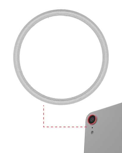 Back Camera Bezel Ring Only Compatible For iPhone XR (White) (10 Pack)