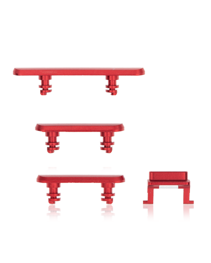 Hard Buttons (Power / Volume / Switch) Compatible For iPhone XR (Red)