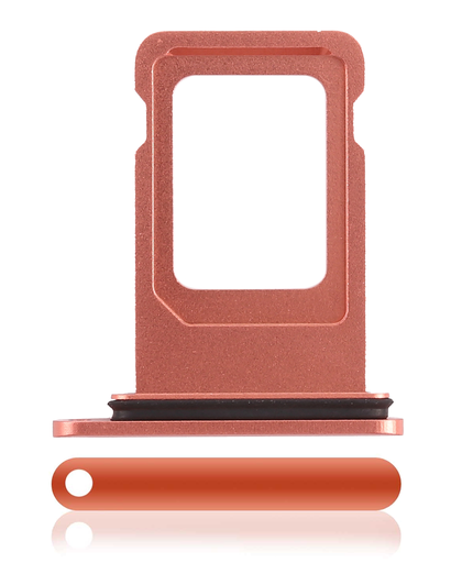 Dual Sim Card Tray Compatible For iPhone XR (Coral)