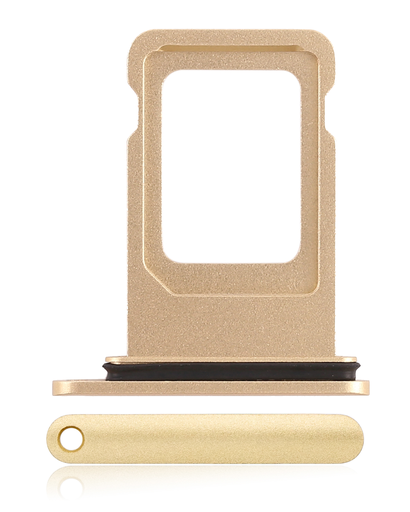 Dual Sim Card Tray Compatible For iPhone XR (Yellow)