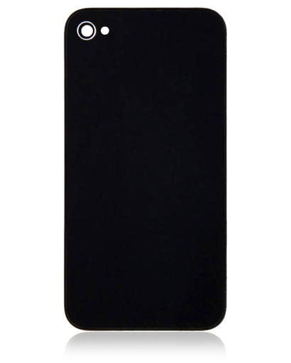 Back cover Glass Compatible For iPhone 4 GSM (Black)