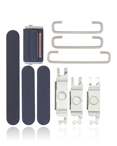 Hard Buttons (Power / Volume / Switch) Compatible For iPhone 12 Mini (Black)