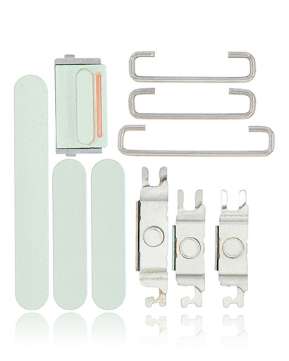 Hard Buttons (Power / Volume / Switch) Compatible For iPhone 12 Mini (Green)