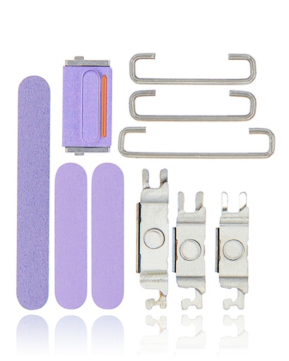 Hard Buttons (Power / Volume / Switch) Compatible For iPhone 12 Mini (Purple)