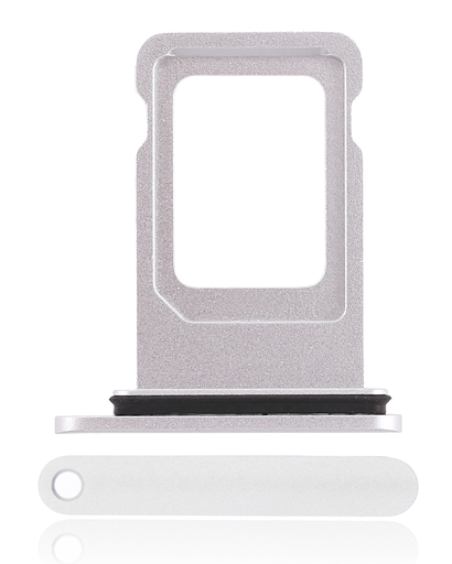 Dual Sim Card Tray Compatible For iPhone XR (White)