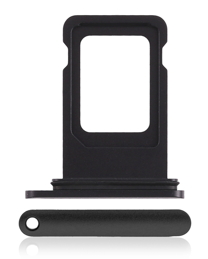 Dual Sim Card Tray Compatible For iPhone XR (Black)