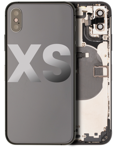 Back Housing W/ Small Components Pre-Installed Compatible For iPhone XS (Used OEM Pull: Grade B) (Space Gray)