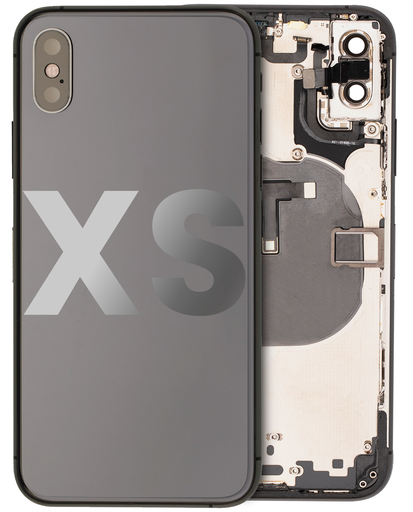 Back Housing W/ Small Components Pre-Installed Compatible For iPhone XS (Used OEM Pull: Grade A) (Space Gray)