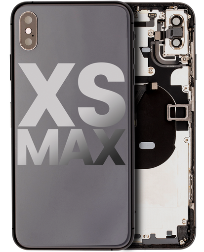 Back Housing W/ Small Components Pre-Installed Compatible For iPhone XS Max (Used OEM Pull: Grade B) (Space Gray)