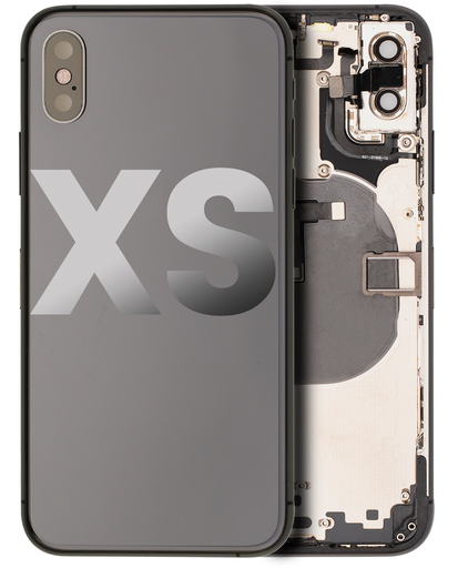 Back Housing W/ Small Components Pre-Installed Compatible For iPhone XS (Used OEM Pull: Grade C) (Space Gray)