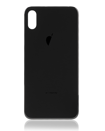 Back Cover Glass Compatible For iPhone X (No Logo) (Space Gray)