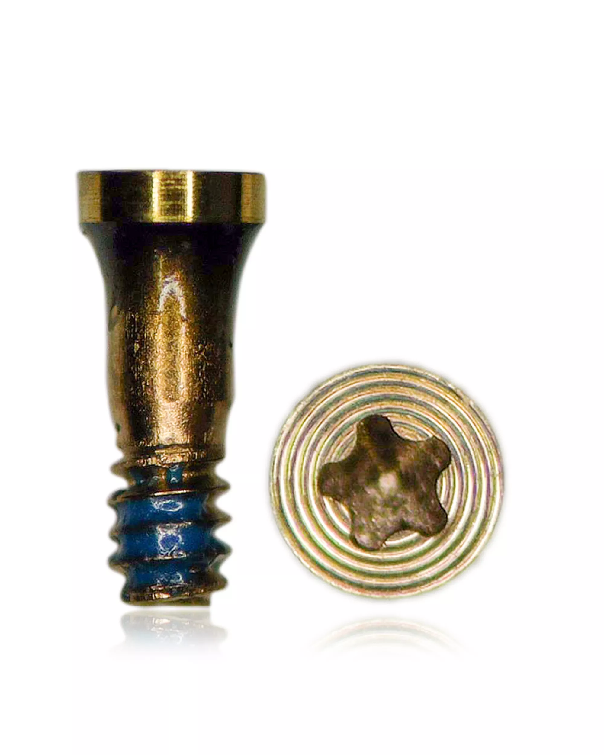 Bottom Screws Compatible For iPhone 7 / 7 Plus (Gold) (100 Pack)