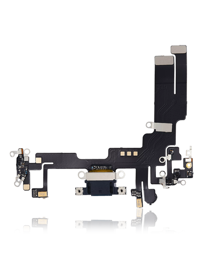 Charging Port Flex Cable Compatible For iPhone 14 (Aftermarket Plus) (Midnight)