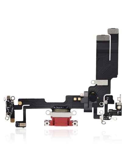 Charging Port Flex Cable Compatible For iPhone 14 (Premium) (Red)