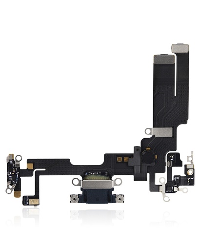 Charging Port Flex Cable Compatible For iPhone 14 (Premium) (Blue)