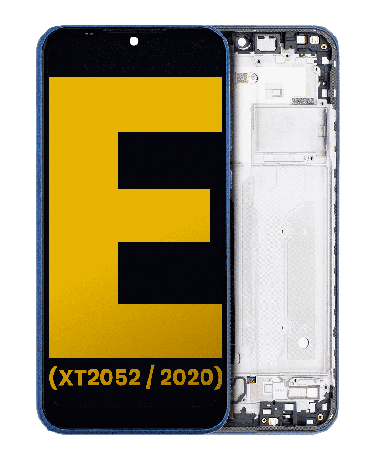 LCD Assembly With Frame Compatible For Motorola Moto E (XT2052/2020) (Refurbished) (Midnight Blue)