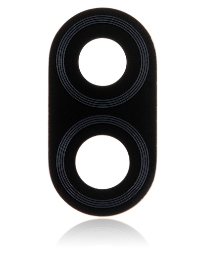 Back Camera Lens (Glass Only) With Adhesive Compatible For Motorola Moto E (XT2052/2020) (Black) (2 Piece Set)