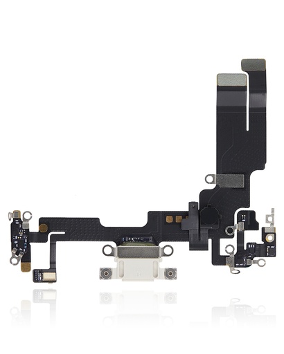 Charging Port Flex Cable Compatible For iPhone 14 (Premium) (Starlight)