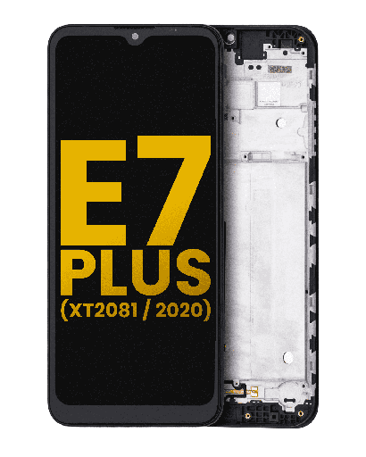 LCD Assembly With Frame Compatible For Motorola Moto E7 Plus (XT2081/2020) (Refurbished) (All Colors)