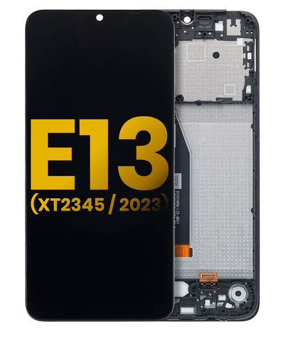 LCD Assembly With Frame Compatible For Motorola Moto E13 (XT2345/2023) (Refurbished) (All Colors)