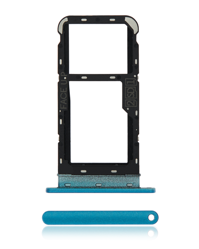 Dual Sim Card Tray Compatible For Motorola Moto E7 Power (XT2097-6/2021) (Tahiti Blue)