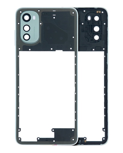 LCD Frame Compatible For Motorola Moto E32 (2022) (Pearl Blue)