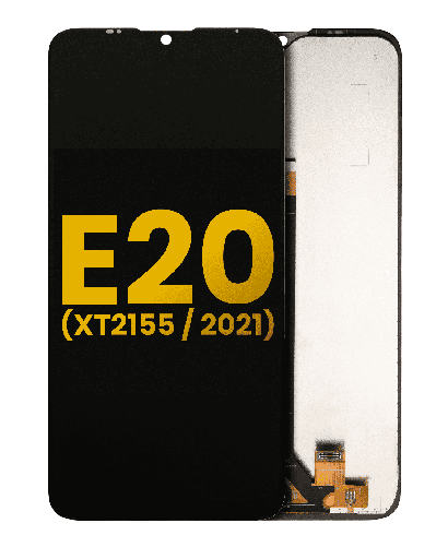 LCD Assembly Without Frame Compatible For Motorola Moto E20 (XT2155/2021) (Refurbished) (Black)