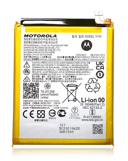 Replacement Battery Compatible For Motorola Moto G Pure (XT2163/2021)/E20 (XT2155/2021) (NT40) (Genuine OEM)