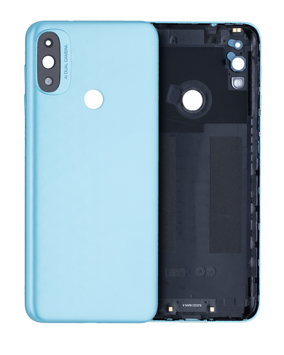 Back cover Glass Compatible For Motorola Moto E20 (XT2155/2021) (Blue)