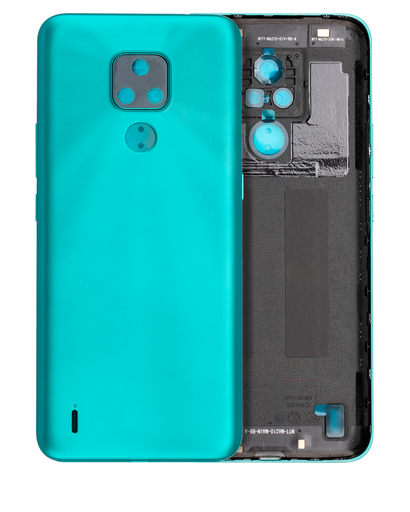 Back cover Glass Compatible For Motorola Moto E7 (XT2095/2020) (Aqua Blue)