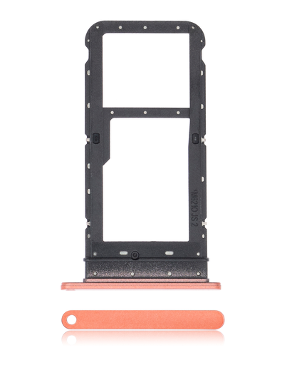 Dual Sim Card Tray Compatible For Motorola Moto E7 (XT2095/2020) (Red)